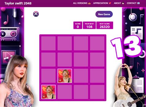 taylor swift 2048 game unblocked